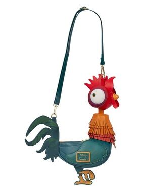 Disney Hei Hei Rooster Crossbody Bag - Red, Teal & Orange